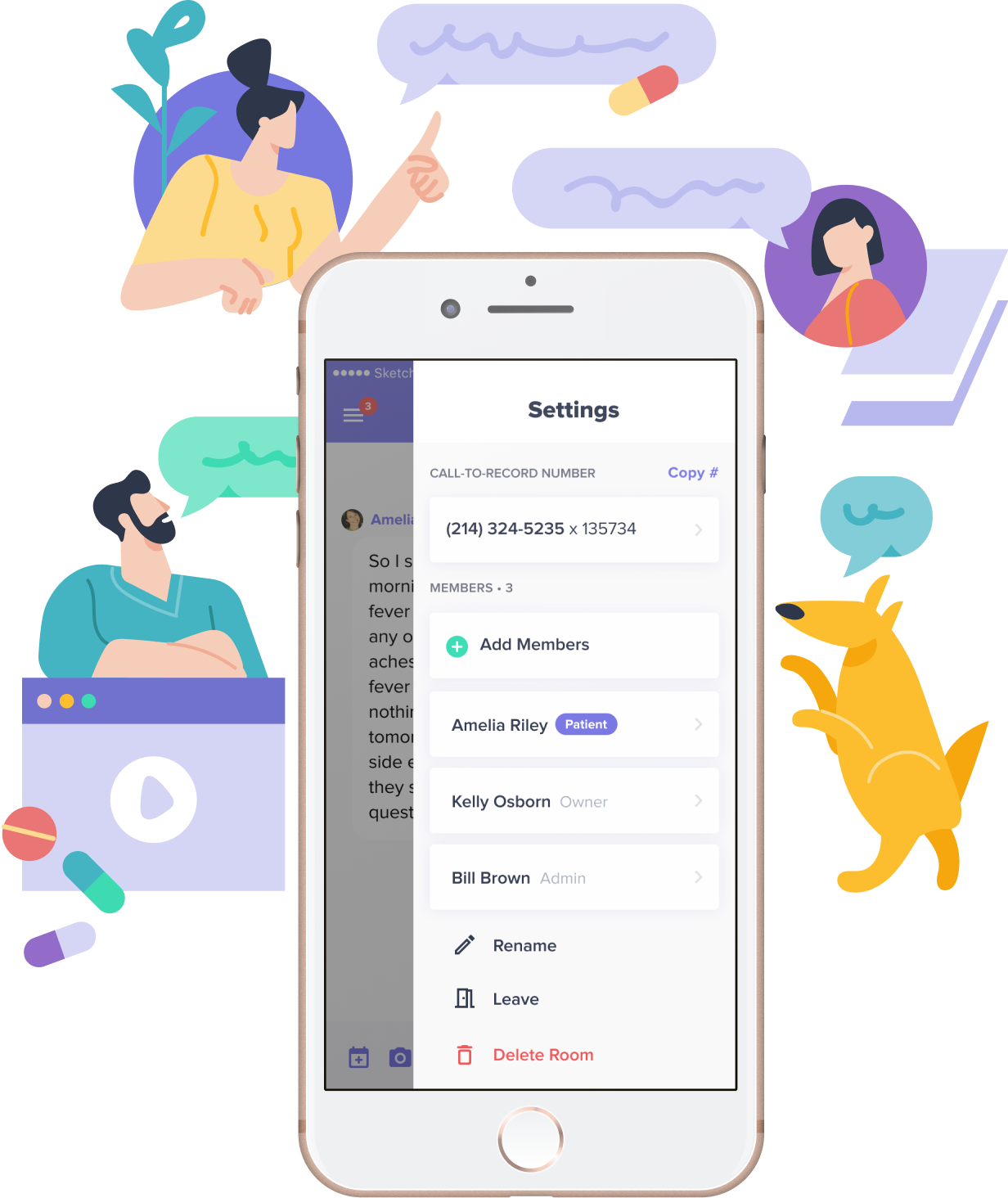 Medcorder sharing screen